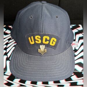 New Vintage New Era USCG U.S. Coast Guard Pro Model Hat Made in USA DuPont Visor